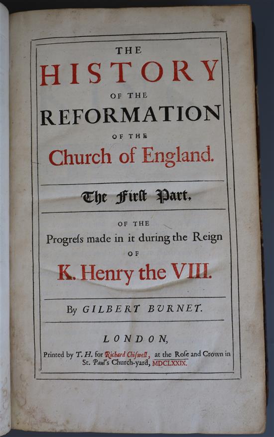 Burnet, Gilbert - The History of the Reformation of the Church of England. The First Part,